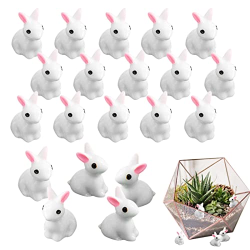 Bakodiu Poupée Mini Lapins | Décorations de Lapin de Table pour la Maison,Ornement de Jardin en Pot d'horticulture, Cadeau de décoration de Jardinage de poupée de Lapin pour Les Amis, la Famille Cover