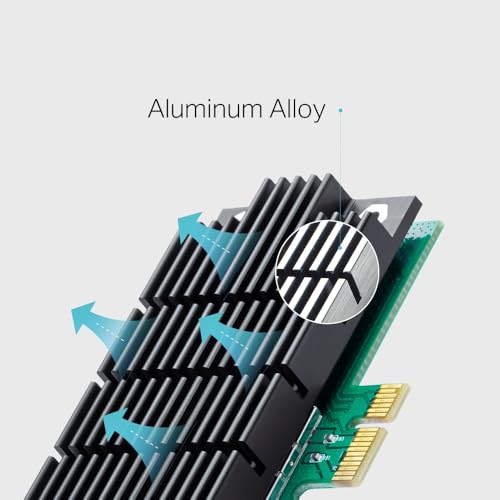 TP-Link Carte WiFi Archer T4E, Carte PCIe AC 1200 Mbps, 5 GHz/2,4 GHz, Antennes détachables, Beamforming, MIMO 2×2, Compatible Windows 11/10/8.1/8/7/XP (Lot de 2)