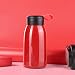 Produktbild AMY Mini Thermo Cup, 304 Edelstahl-Vakuumthermobecher Leakproof Mit Silikon Einfachen Handgriff Für Home/Sport Im Freien Geeignet rutschfeste Unterseite Zu Tragen,Rot
