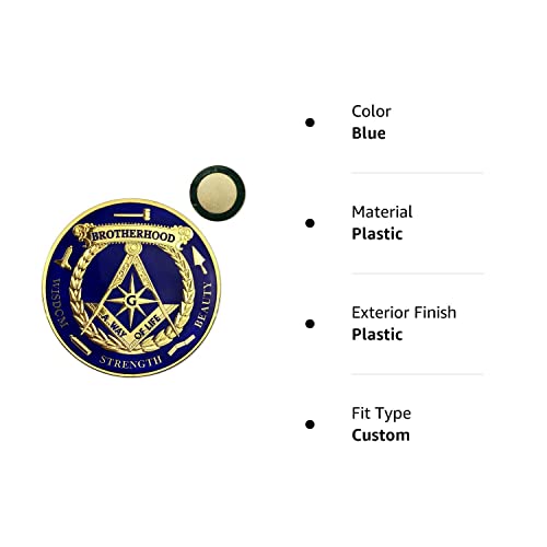 Square & Compass Brotherhood Masonic Car Emblem Badge Working Tools Symbols Freemason Auto Decal #TOP5