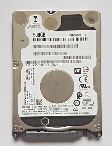 500 GB SATA HDD 2,5" WD5000LPLX 7200rpm 32 MB - Hårddisk
