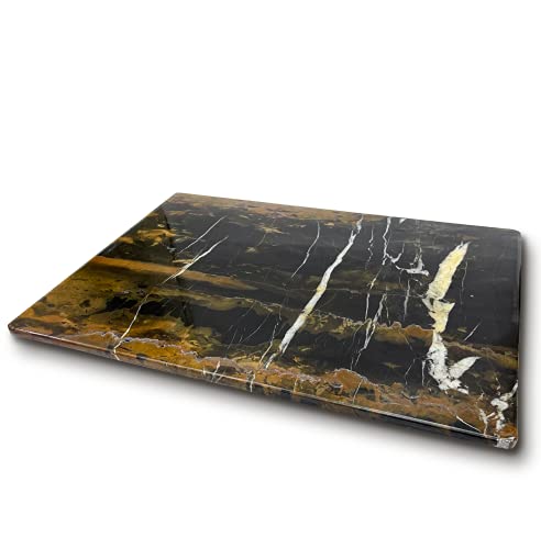 Thewolfard Luxury Handmade Black And Gold Marble Cutting Board, Best Cheese - Pastry Board And Dough Rolling Tray For Kitchen & Housewarming Gifts., Large (Cb2021) #TOP9