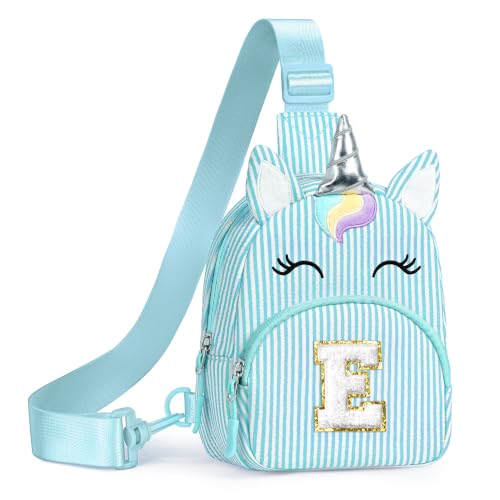 Image of YOOLIFE Unicorn Purse for Little Girls Kid Birthday Gifts, Light Blue E