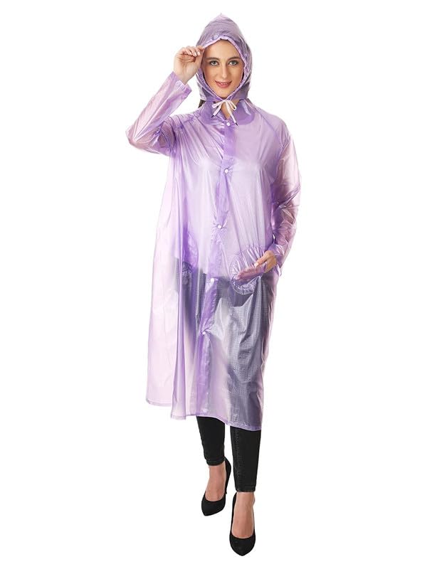kolva Fancy Purple Women's Raincoat with Cap-picture-48