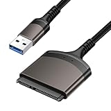 Basii 10 Pcs USB 3.0 vers SSD | pour Disque Dur SSD HDD 2,5 3,5 Pouces,IDE/SATA Disque Dur Externe SSD 5,25 Pouces DVD-ROM/CD-ROM/CD-RW Hors Ligne One Touch Clone Prise en Charge USAP