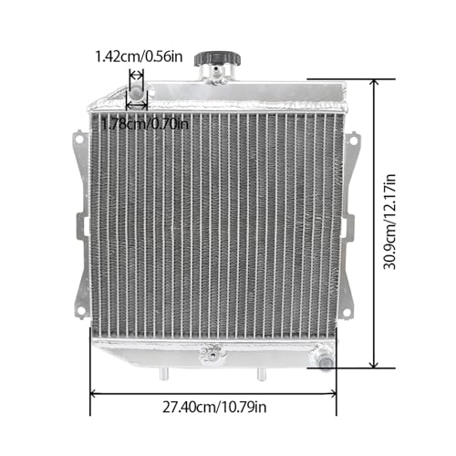 Silscvtt Substituição do radiador para Honda Rancher 420 TRX420 Foreman 500 TRX500 Substituição para