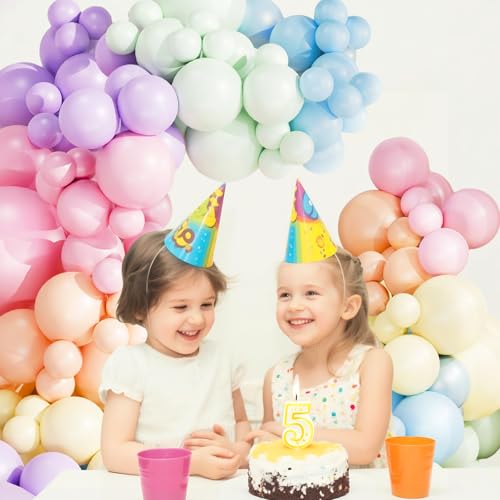 Zestaw girlandy z pastelowych tęczowych balonów, łuk balonowy, balony urodzinowe, Globos para Decoracion de Fiestas, idealna na walentynki, baby shower, dekoracje imprezowe