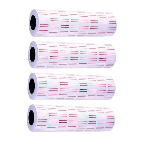 Cabilock Rolls Self Adhesive Tag Sticker Supermarket Pricemarker Label Smooth Paper Output Fast Drying Ink Easy to Use