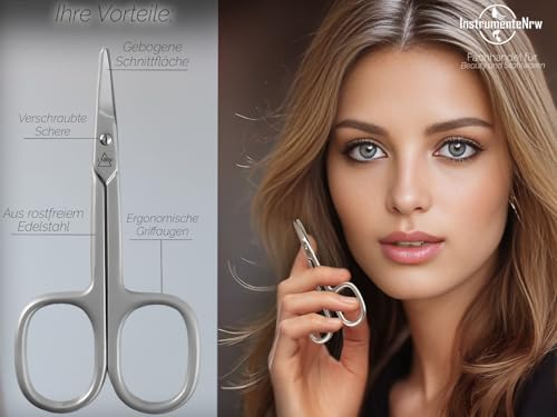 Nagelschere Fußnagelschere mit abgerundeten Spitzen und Scharfer leicht gebogener Schnittfläche Maniküre Pediküre Schere aus Rostfreiem Edelstahl für Damen und Herren