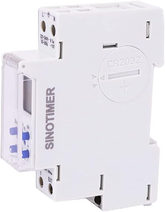 Posteriore view of the SINOTIMER TM610 showing the CR2032 battery compartment.