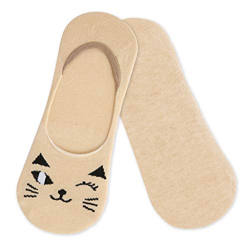 Benefeet Sox Fun Animal Socks For Women Novelty Fuzzy Cute Cat Face On No Show Half Socks Crazy Cat Paw Print Colorful Cartoon Kitty Low Cut Liner Athletic Socks Kawaii Teen Girls Gifts For Cat Lover #TOP4