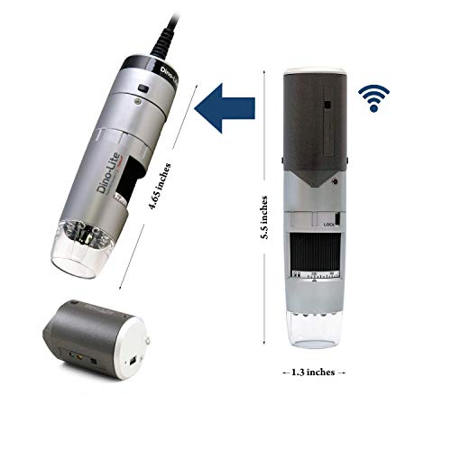 Dino-Lite Wireless + Usb Digital Microscope Wf3113T - 0.3Mp, 10X - 50X, 230X Optical Magnification, Measurement, (Wf-20 Included) #TOP2