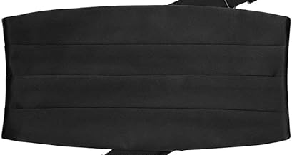 Elegant 4 Fold Black Cotton Satin Tuxedo Headband