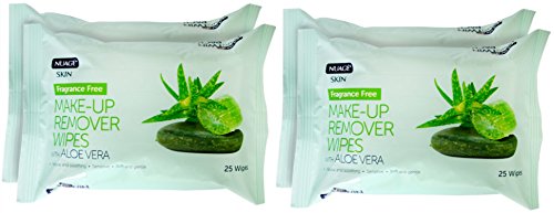 Nuage Skin Fragrance Free Make up Remover Wipes (Twin Pack) Two Pack