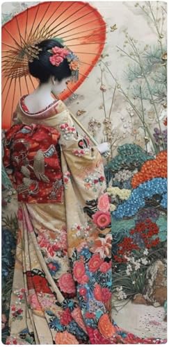 フェイスタオル 薄手 傘をさして花を愛でる女性 タオル 吸水 速乾 ふわふわ 柔らか肌触り ロマンチックな恋 魅惑的な色彩の花畑 フェイシャルタオル 洗顔タオル 大判 家庭用、ホテル、業務用、スポーツなどにも最適 四季通用 73x35cm