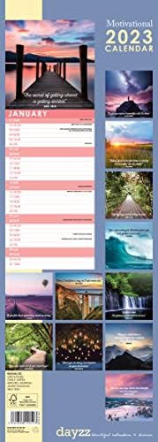 2023 Motivational Slim Hanging Wall Calendar. No Plastic. Photography, Quotes, Inspirational, Planner, Organiser, Home, Family, Schedule, Agenda, Gift