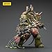 JOYTOY Warhammer 40k Death Guard Lord of Virulence with Power Fist and Twin Plague Spewer 1/18 Action Figure Collect and Display Model