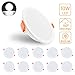 Produktbild LED Einbaustrahler Flach Kaltweiss 6500K Ketom 10W LED Deckeneinbauleuchte 850LM AC185-260V Einbauleuchten LED Spots 35mm Ultra Flach LED Einbauleuchte für das Wohnzimmer Küche Büro, 10er Set