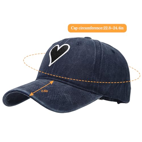 Image of XYIYI Vintage Washed Distressed Baseball Cap Adjustable Cotton Dad Hat for Women Men