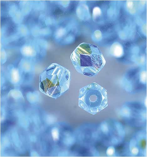 100 Glasperlen Facettiert, Rund, Aqua, 4 Mm – Für Schmuck, Basteln & DIY-Projekte