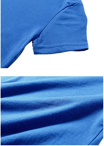 Unisex Little Kids Short Sleeve Tops Shirts Summer Solid Color Basic Cotton Tee T-Shirt for Toddler Boys Girls4