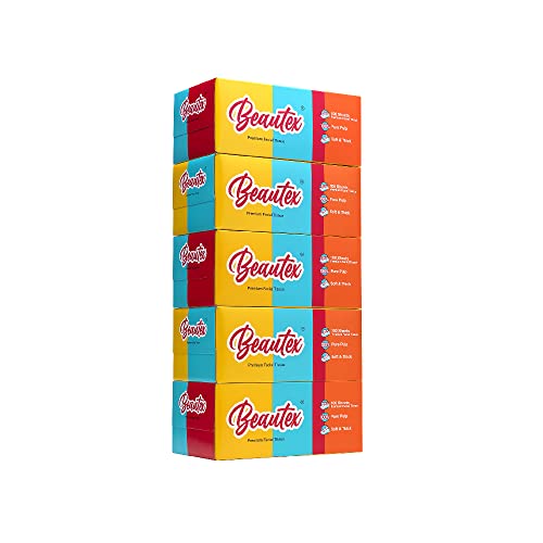 Beautex Box Tissue 3 ply 100ct (Pack of 5)
