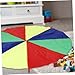 VICASKY Outdoor Boys and Girls Play Umbrella Tent Toy Handles for Gymnastics Coordination and Family Fun Rainbow Parachute for Kindergarten and Playground Activities