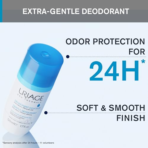 URIAGE Gentle Deodorant for Sensitive Skin | 24-hour, Fresh & Clean Fragrance, Unisex, Wide Roll-on, No White Marks, No Alcohol, Aluminum-Free, 50 mL / 1.69 oz - Image 5