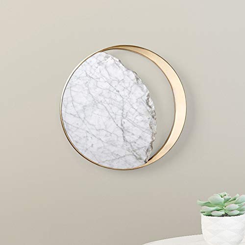 Lámpara de pared moderna imitación mármol estudio Φ25cm 5