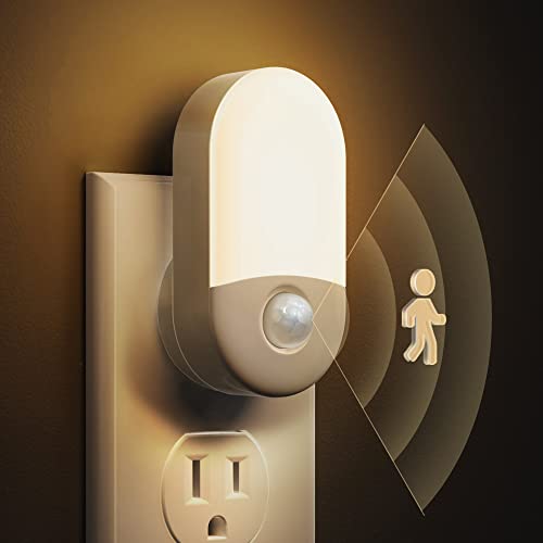 Motion Sensor Night Light Plug in, 2 Pack LOHAS Motion Activated Night