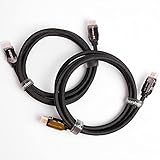 Pacroban 8K HDMI 2.1 Cable (6ft-2 Pack) Braided Cord, Metal Heading - Supports 48Gbps Ultra High Speed - 8K 60Hz, 5K 4K 1080p at 120Hz, Dynamic HDR, Dolby Vision, Dolby, eARC - CL3 Rated in-Wall Safe