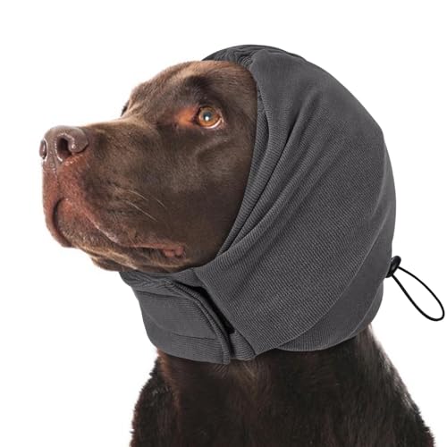 KOESON Dog Calming Hoodie, Soft & Adjustable No Shake Ear