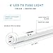 PARMIDA 20-Pack 4FT LED T8 Hybrid Type A+B Light Tube, 18W, Plug & Play or Ballast Bypass, Single-Ended OR Double-Ended Connection, 2200lm, Frosted Cover, T8 T10 T12, UL - 4000K