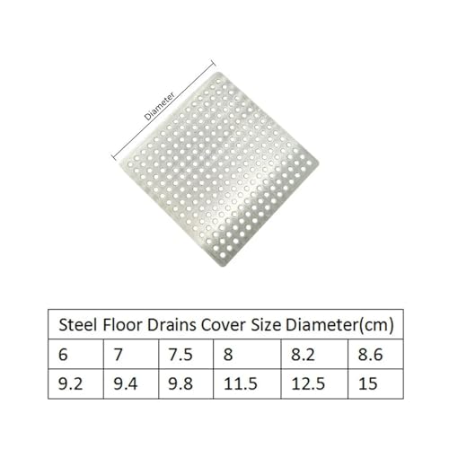 Couvercle carré de filet de vidange en inox pour une douche propre - 6