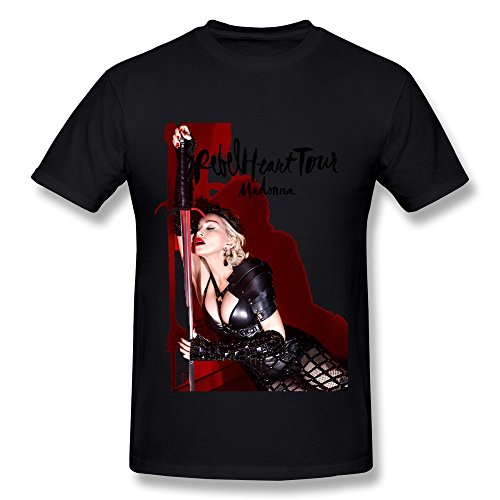 Tusgur X Madonna Rebel Heart Classic Act Cotton T Shirt For Men Black