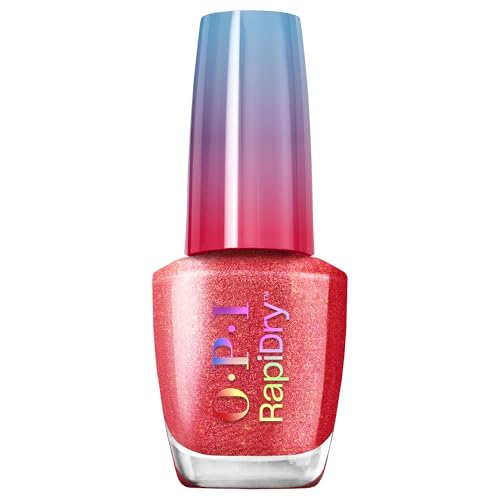 OPI RapiDry™ Quick-Dry Lack - Fuego On-the-Go Roter Nagellack - Veganer, Wischfester & Schnell Trocknender Nagellack (9 ml)