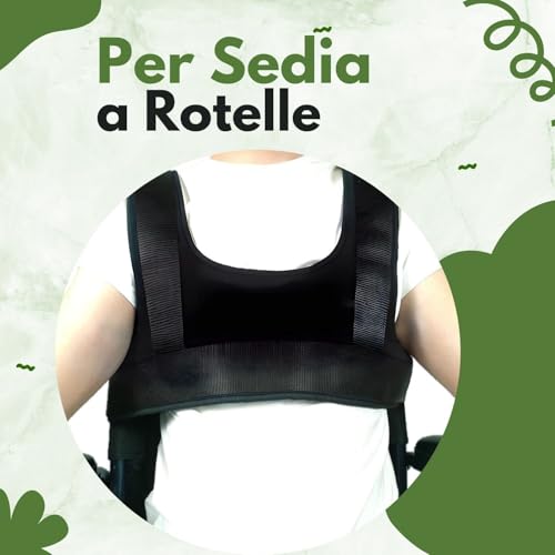 Termigea Brustgurt für Kinderwagen mit Behinderungen, Brustgurt für Rollstuhl, für Senioren, für bequemen Stuhl, orthopädisches Gurtband für Kinderwagen.