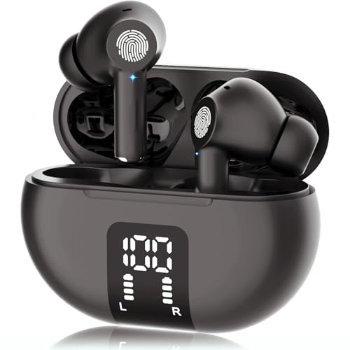 Language Translation Earbuds Two Way Real-time Translation in 144 Languages Online Instant Voice Translation with Bluetooth and APP Fit for iOS & Android for Travel Business(Light Black)