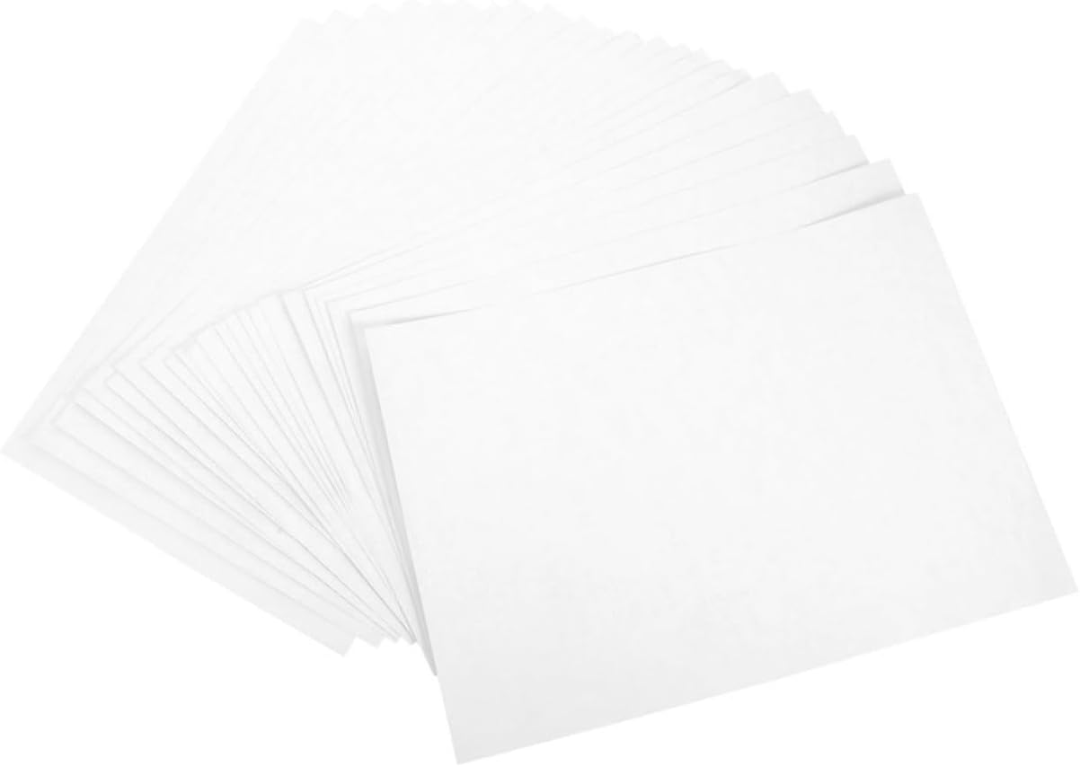 Veemoon 100Sheets Self Adhesive Printable Blank Sticker Paper for Sticker Printer for Labeling Organizing and Household Storage Multi Functional Easy to Replace Firm