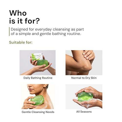 Image of Parasoft Glycerine & Aloe Vera Translucent Bathing Bar 100g (2 Pack) | moisturising soap for soft skin | gentle daily cleansing bar | non-drying formula | for all skin types