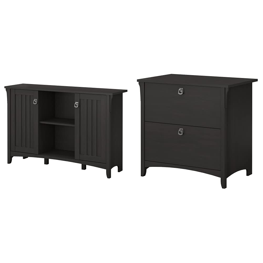 Bush Furniture Salinas Accent Storage with Doors in Vintage