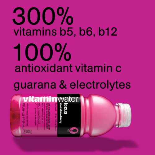Vitaminwater 786162101082 Focus Electrolyte Enhanced Water W/Vitamins, Kiwi-Strawberry Drinks thumb #1