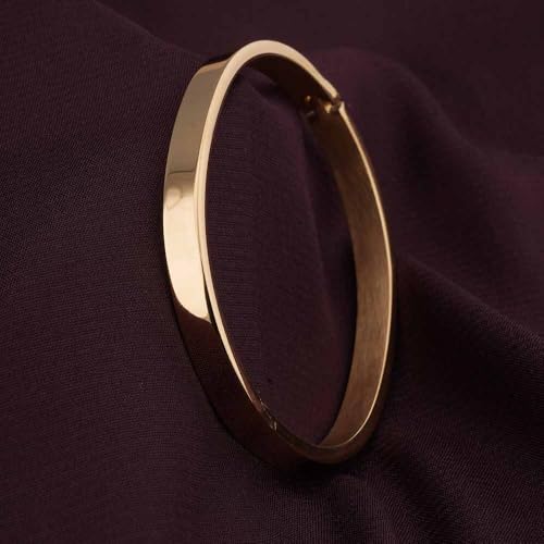 Image of PALMONAS Plain Stackable Bangle Bracelet for Women - Gift for Girls & Women | Waterproof & Anti-Tarnish Bangle Bracelet