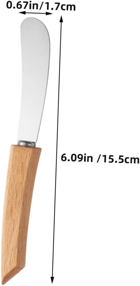 Bread Spreader Stainless Steel with Wooden Handle