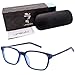 Umizato Gaming Glasses - Blue Light Blocking Glasses for Men Women - Super Lightweight Tech for Computer Screen All Day, Gamer Eye-Strain Sensitivity, Bluelight Ray Blocker, Anti-Glare (PICTOR Blue)