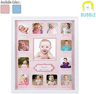 Collage Photo Frame for Baby First Year Keepsake, Multi Picture Frames for Ba