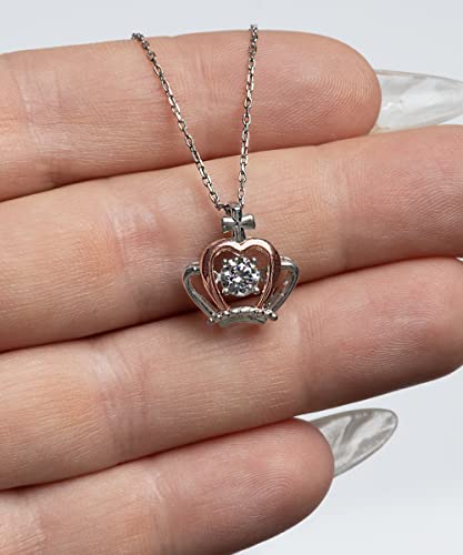 DARINGIFT to My Wife Crown Necklace, I Am So Proud of You for All That You Have Done, Best Birthday Gifts, Engagement Gifts, Wedding Gifts, Valentines Day Gifts for Wife from Husband - Thumbnail 2