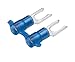 Panduit PN14-10LF-3K Real Smart System Fork Terminals, Nylon Insulated, Non-Funnel Entry, 16 - 14 AWG Wire Range, Blue, #10 Stud Size, 0.03" Stock Thickness, 0.162" Max Insulation, 0.33" Width, 0.19" Center Hole Diameter, 0.92" Length (3000 Pieces Per Reel)