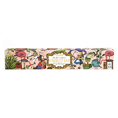 Queen of Hearts Flamingo Croquet - Alice in Wonderland Themed Croquet set for adults for kids. 4 Player wooden croquet set by Professor Puzzle. - Thumbnail 6