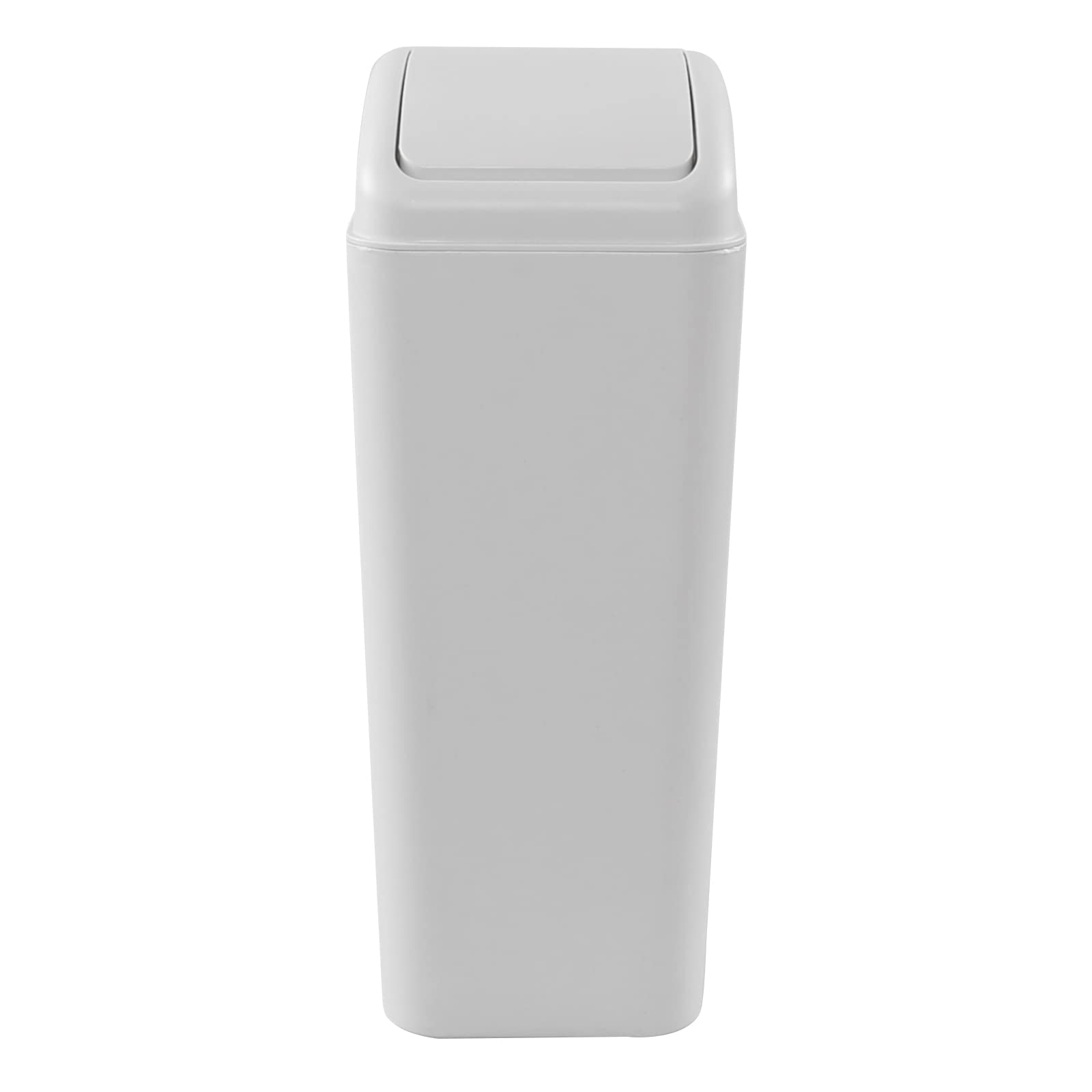 Hespapa Pattumiera in Plastica, 14 L, Grigio Plastica Pattumiera Secchio Basculante